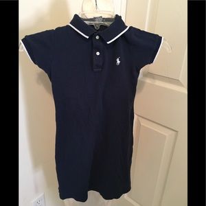 Ralph Lauren girls size 5 navy dress gently worn